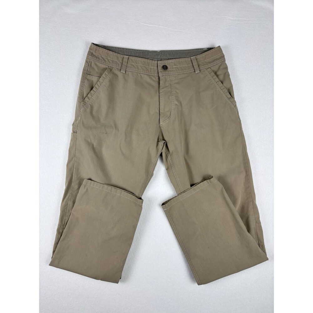 KÜHL Men’s Khaki Outdoor Hiking Utility Pants Size 35x32 Straight Leg